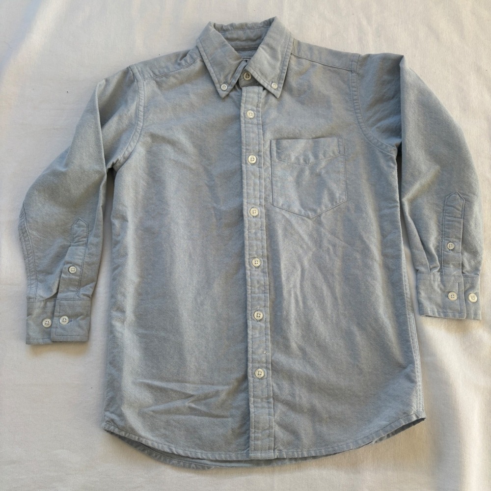 Urban Pipeline‎ Boys Light Blue Oxford Button Down Shirt Size S 8 UBT10204